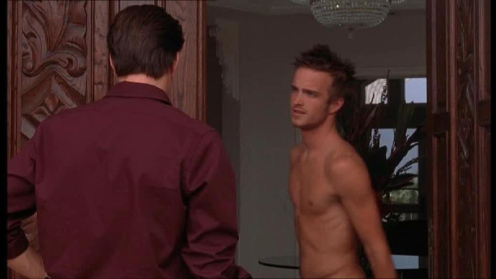 The sexy American celebrity Aaron Paul starred in the 2004 drama "Perf...