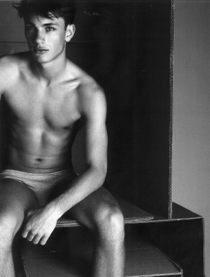 Male model Oscar Spendrup underwear shots