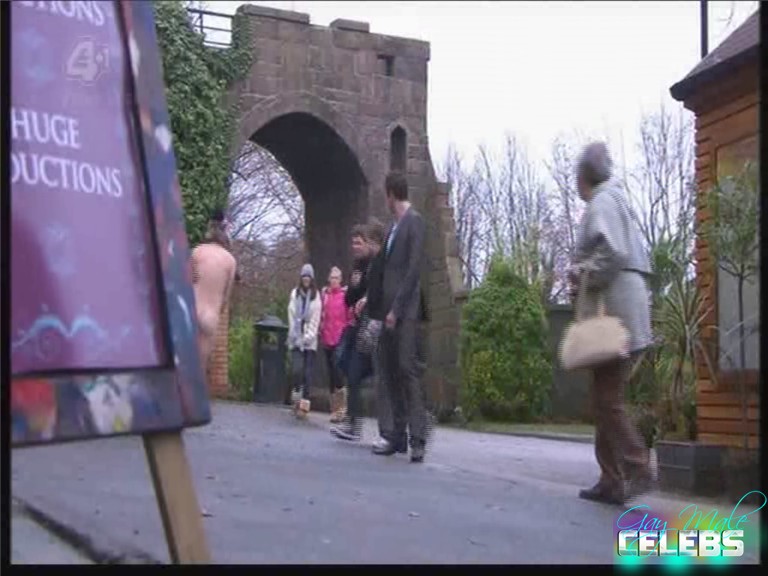 Alex Carter and Law Thompson in Hollyoaks