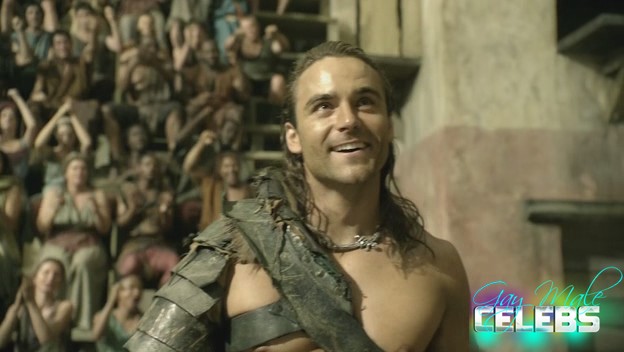 Dustin Clare in Spartacus Gods of the Arena