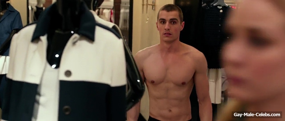 Dave Franco shirtless and sexy in Nerve.