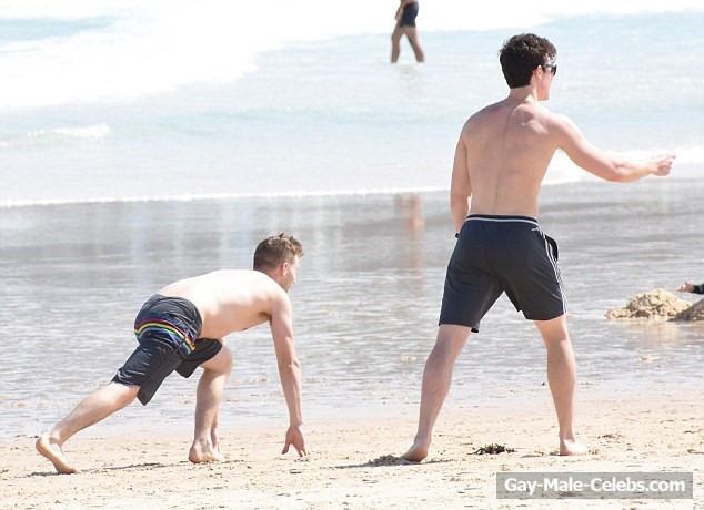 Shawn Mendes Caught Shirtless on the Beach